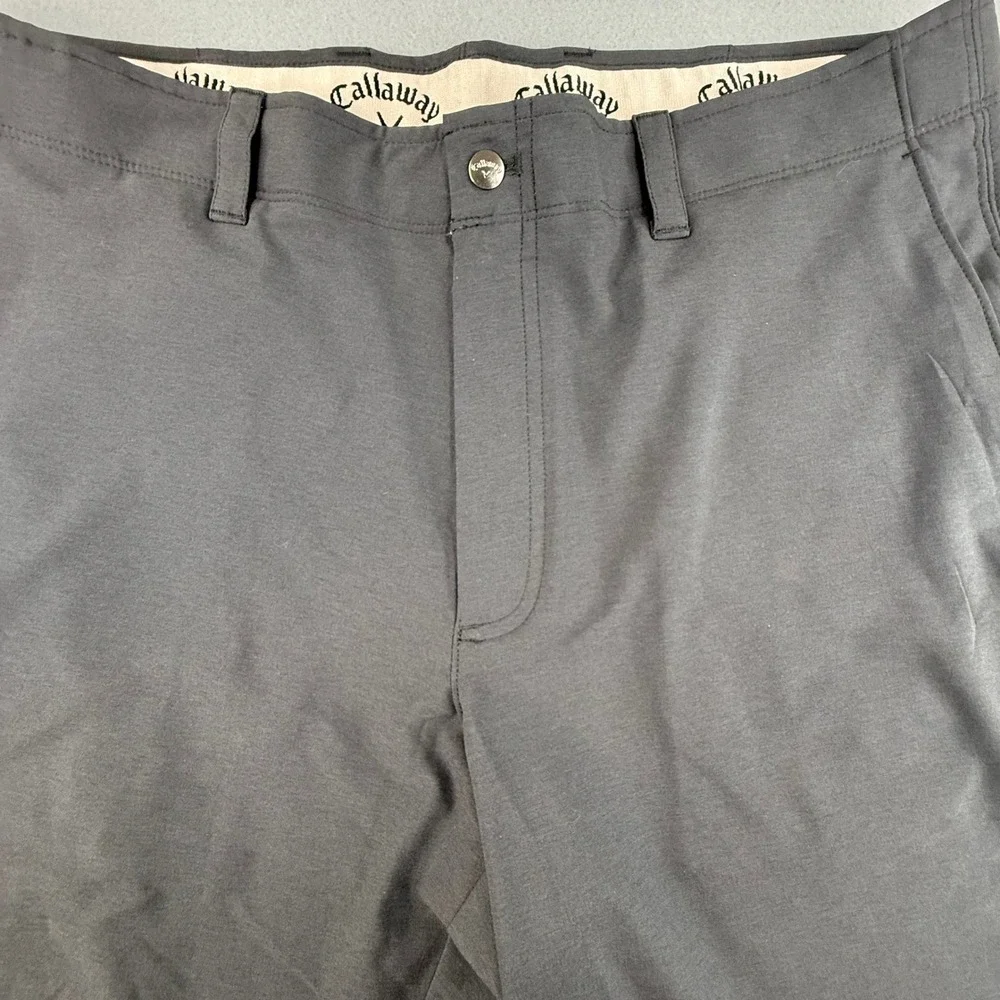 Callaway Golf Shorts Mens 36 Grey Performance Stretch Flat Front CGBSE0T7